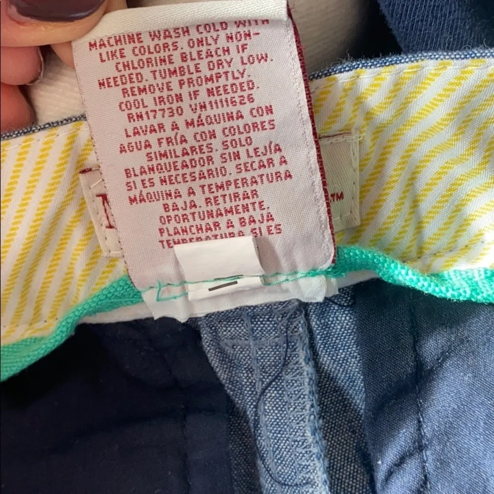 Merona Target Blue Chambray Denim Jean Prep Shorts 6 - Picture 8 of 9